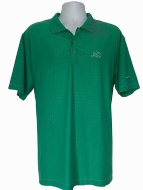 Nike Golf Dri-FIT Pine Canyon Polo Green Men’s Large Tour Performance 481809-386